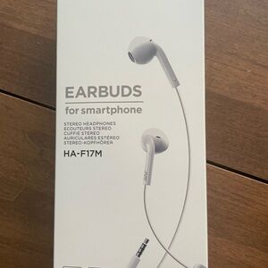 JVC White Earbuds for Smartphones